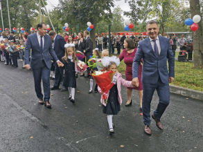 День знаний в школах Лужского района